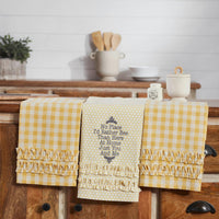 Thumbnail for Buzzy Bees Ruffled Tea Towel Set of 3 19x28 - The Fox Decor