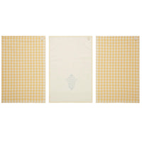 Thumbnail for Buzzy Bees Ruffled Tea Towel Set of 3 19x28 - The Fox Decor