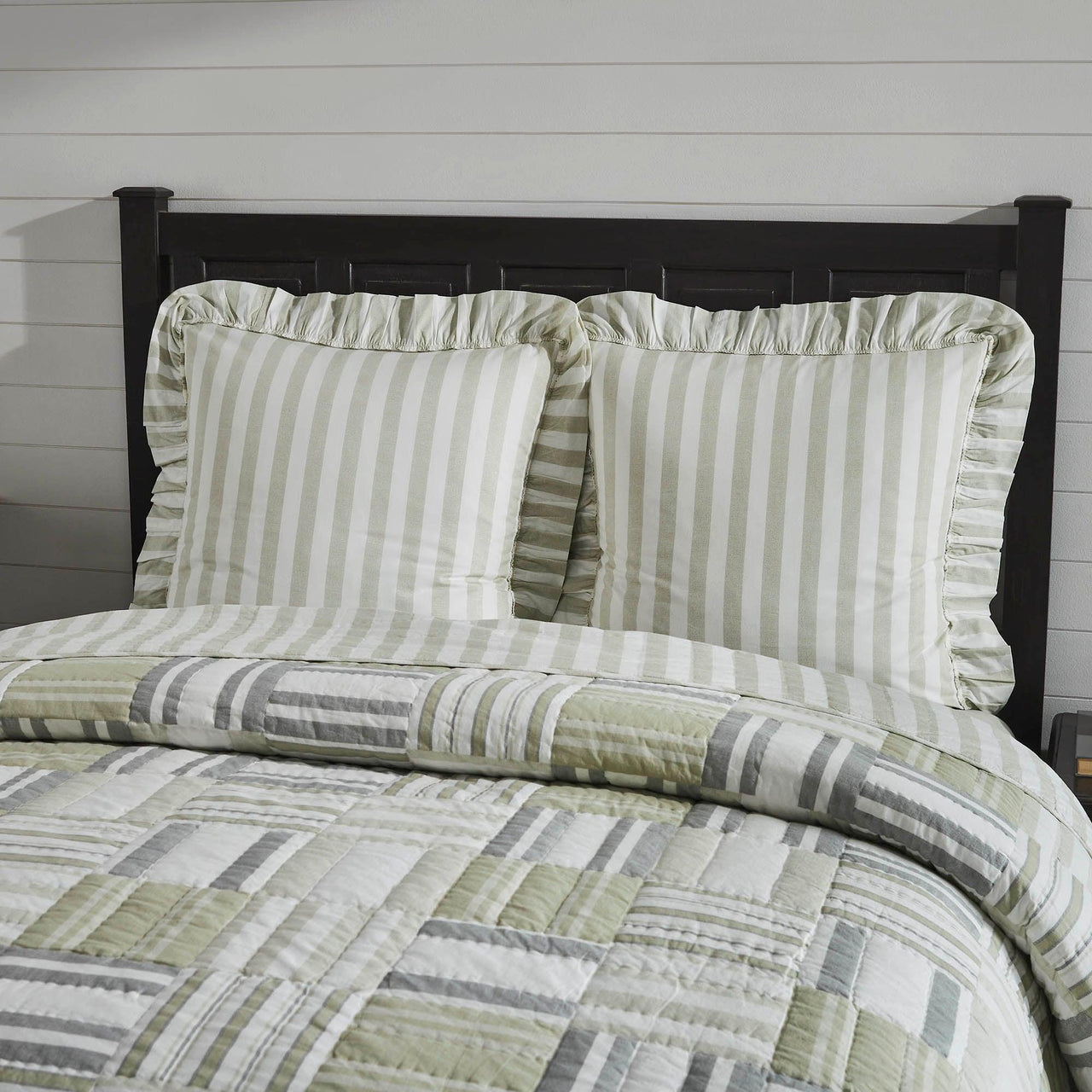 Finders Keepers Ruffled Fabric Euro Sham Set of 2 26x26 - The Fox Decor