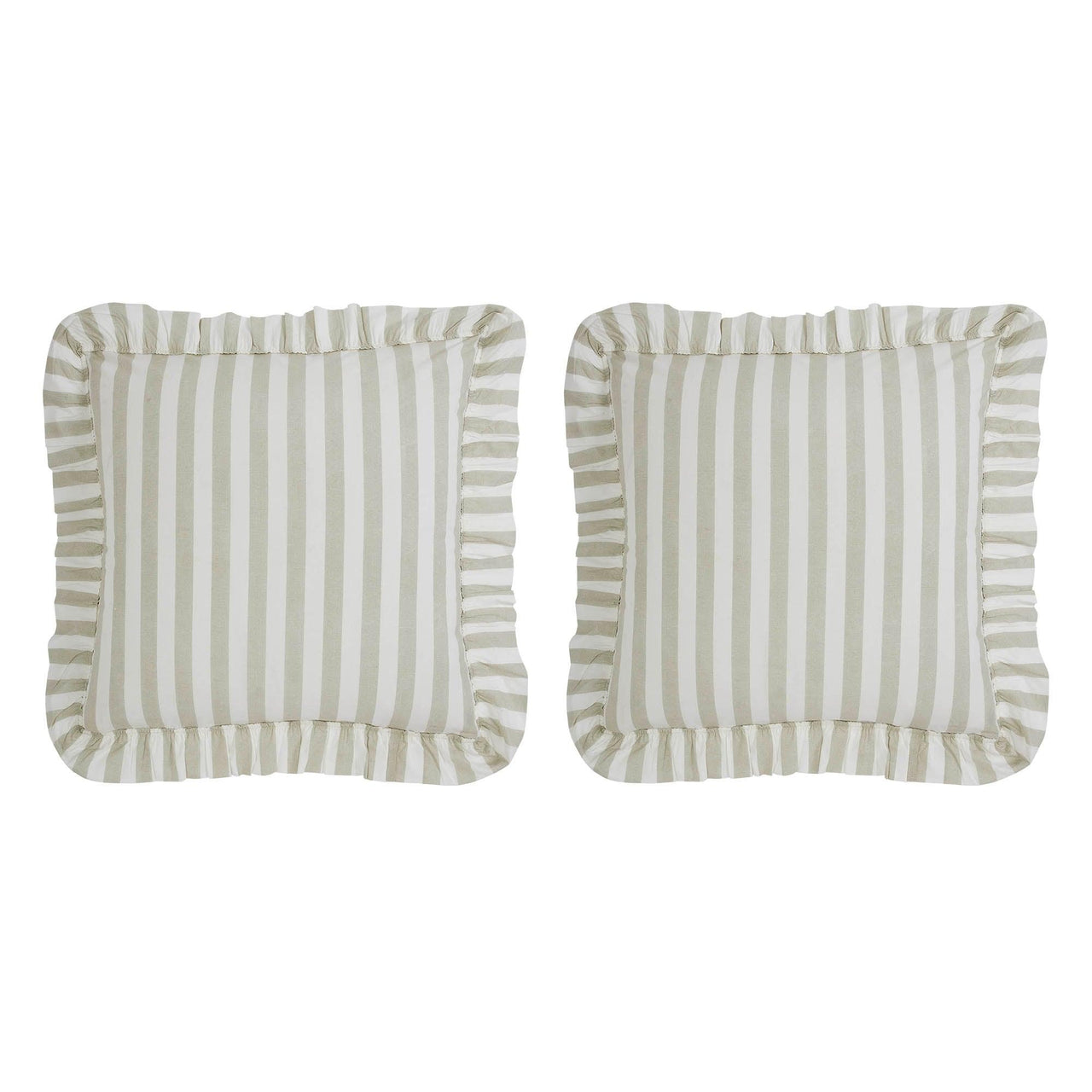 Finders Keepers Ruffled Fabric Euro Sham Set of 2 26x26 - The Fox Decor