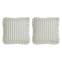 Finders Keepers Ruffled Fabric Euro Sham Set of 2 26x26 - The Fox Decor