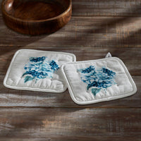 Thumbnail for Finders Keepers Hydrangea Pot Holder Set of 2 8x8 - The Fox Decor
