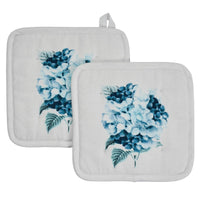 Thumbnail for Finders Keepers Hydrangea Pot Holder Set of 2 8x8 - The Fox Decor