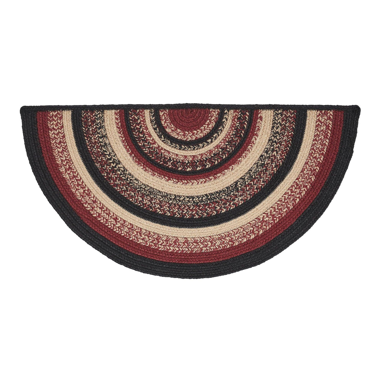 Connell Jute Rug Half Circle 16.5x33 - The Fox Decor