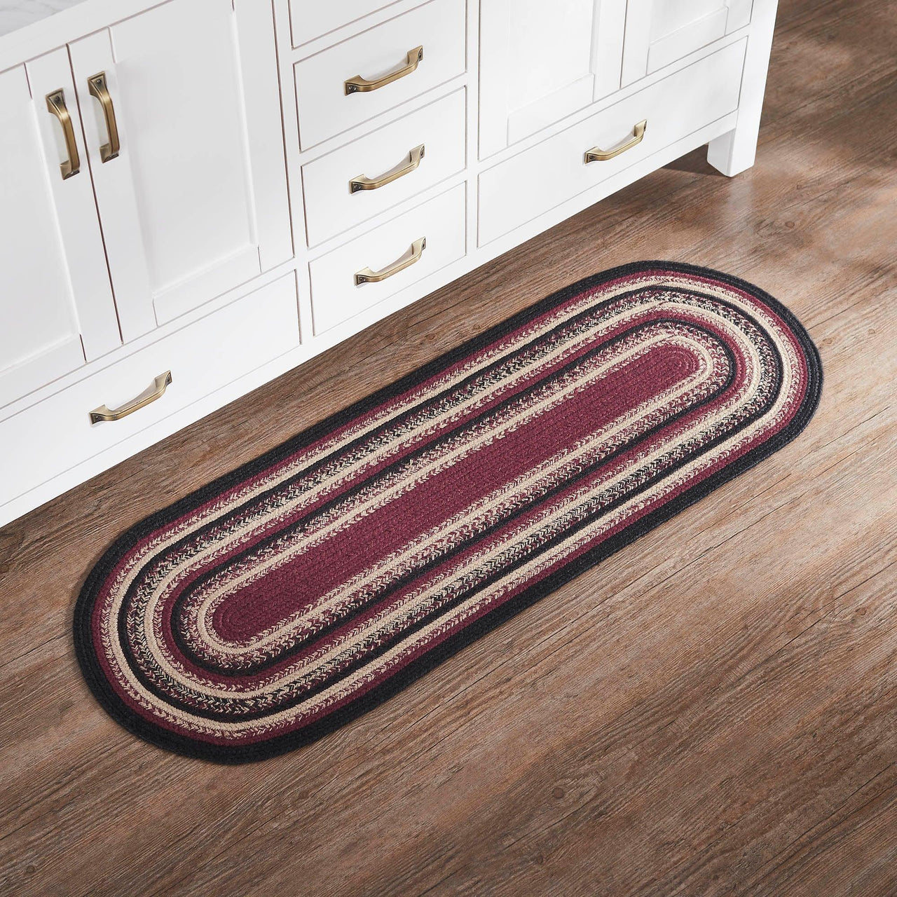 Connell Jute Rug Oval w/ Pad 17x48 - The Fox Decor