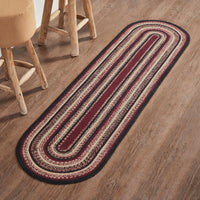 Connell Jute Rug/Runner Oval w/ Pad 22x78 - The Fox Decor