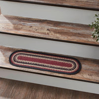 Thumbnail for Connell Jute Stair Tread Oval Latex 8.5x27 - The Fox Decor
