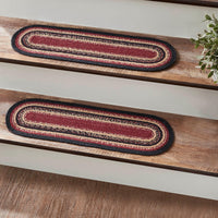 Thumbnail for Connell Jute Stair Tread Oval Latex Set of 2 8.5x27 - The Fox Decor
