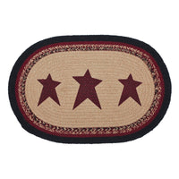 Connell Oval Placemat Stencil Stars 13x19 - The Fox Decor