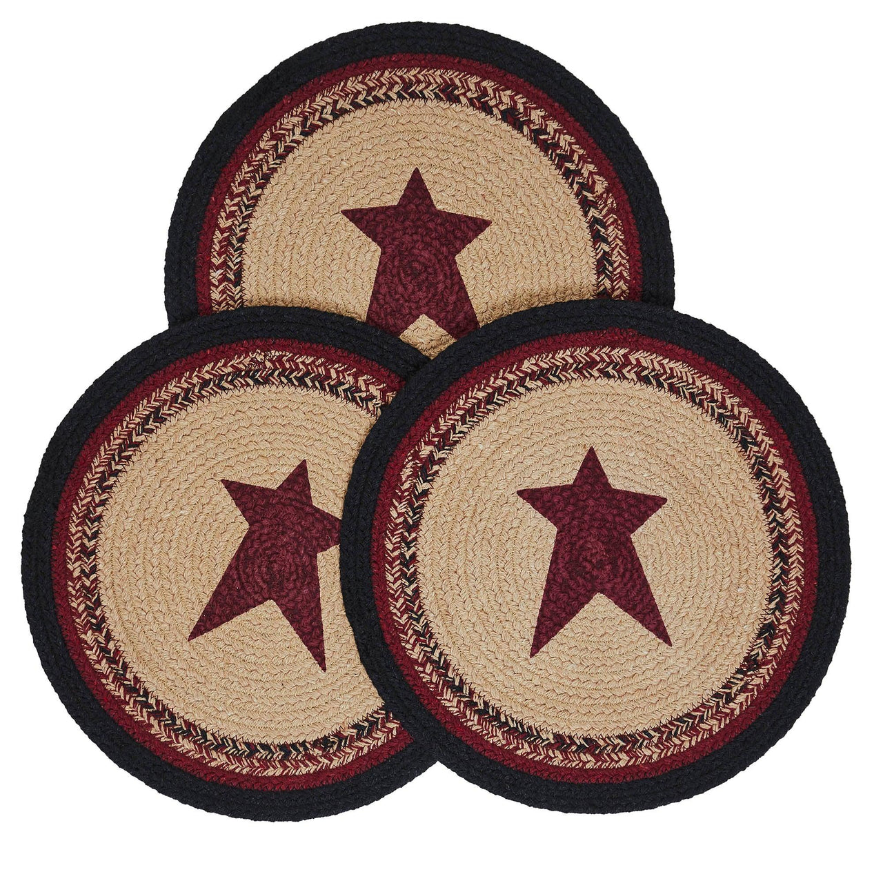 Connell Trivet Stencil Stars 12 inch Diameter Set of 3 - The Fox Decor