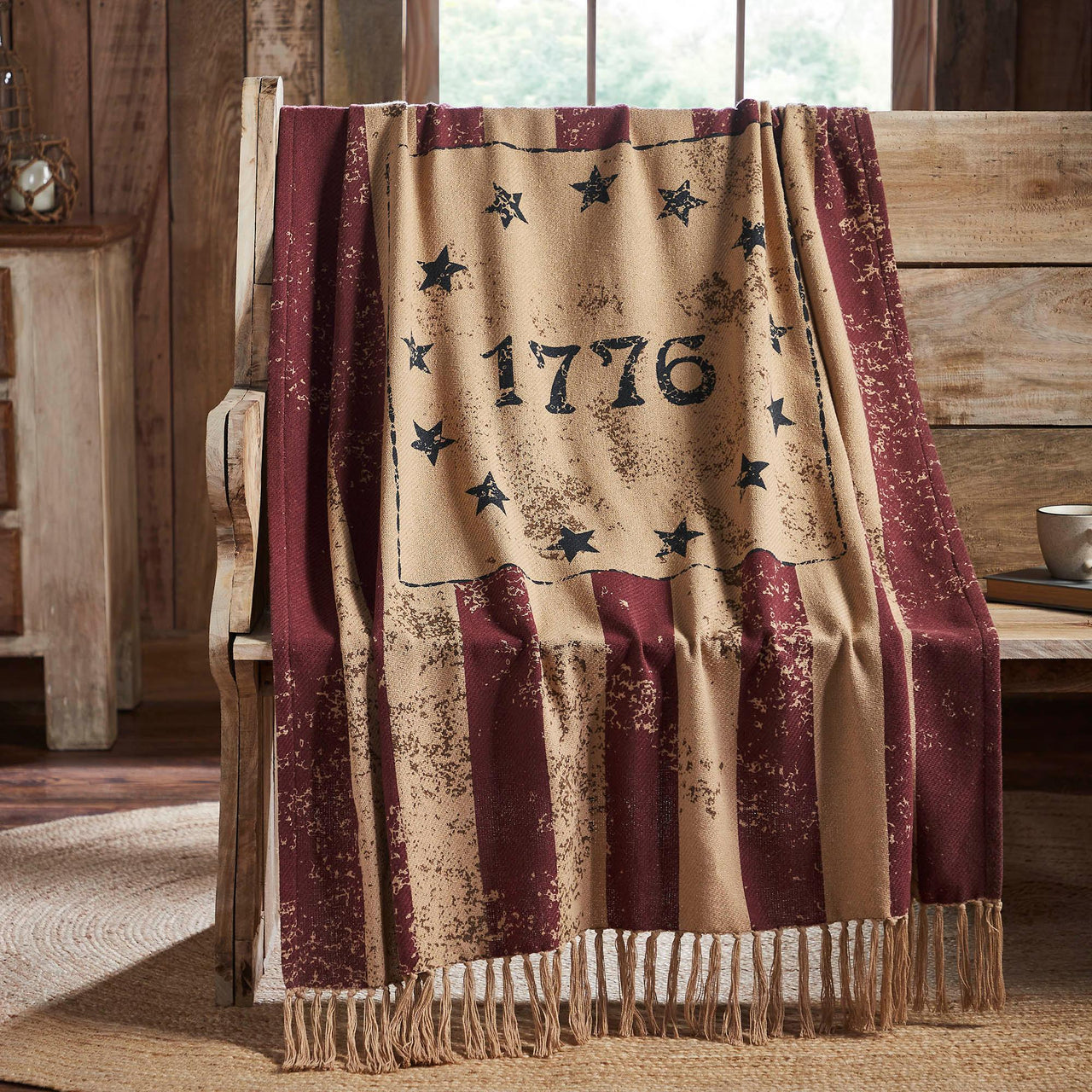 My Country 1776 Woven Throw 50x60 - The Fox Decor