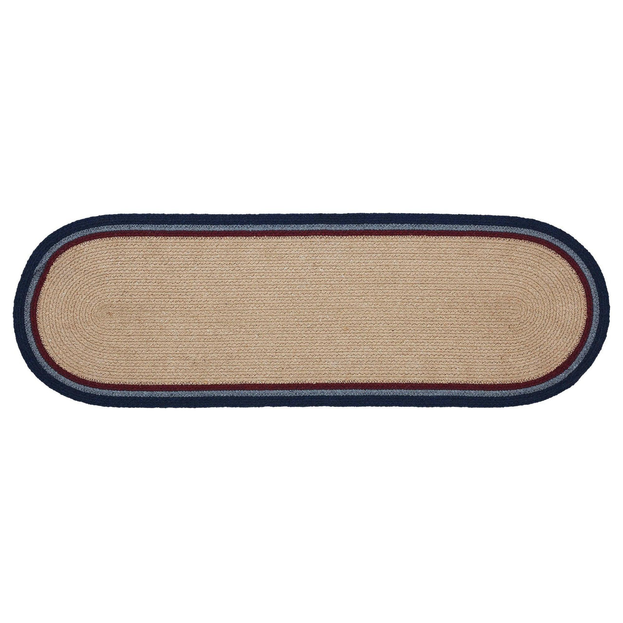 My Country Oval Runner Stencil Stars 12x36 - The Fox Decor