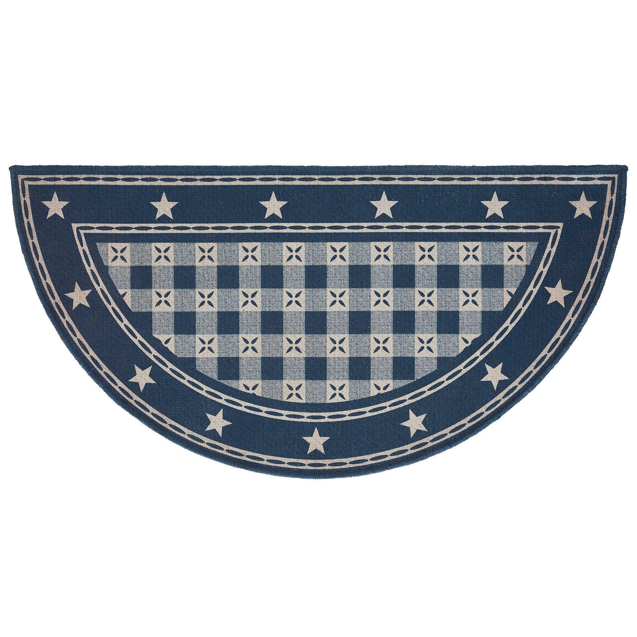 My Country Polyester Rug Half Circle 16.5x33 - The Fox Decor
