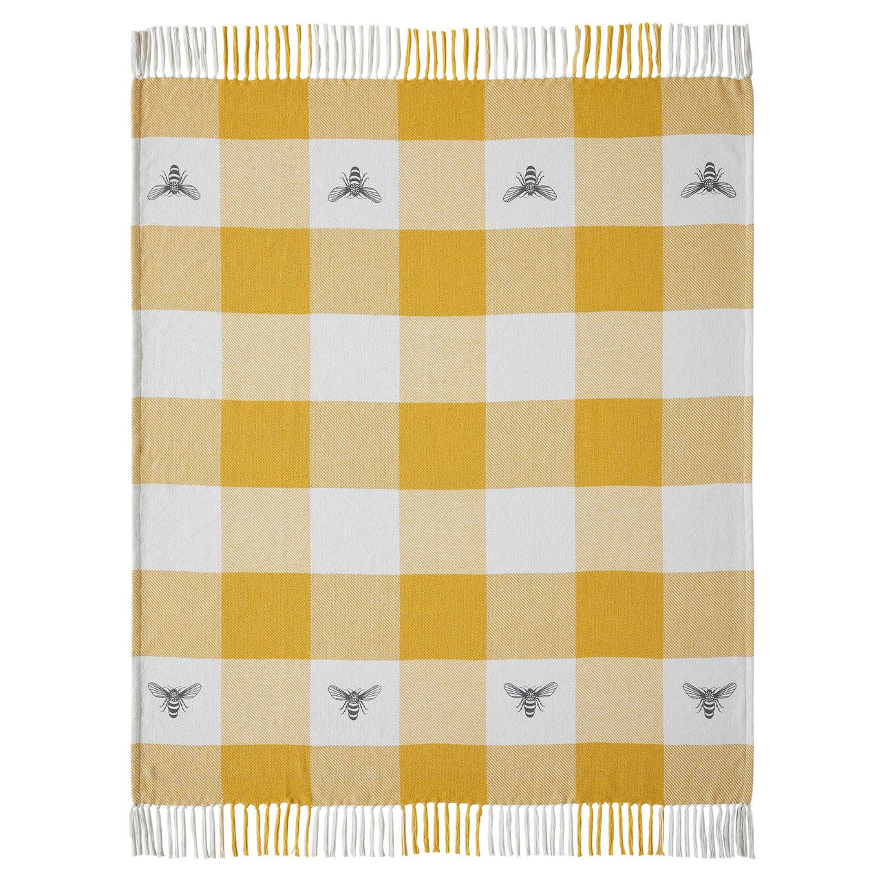 Buzzy Bees Woven Throw 50x60 - The Fox Decor