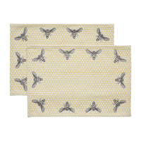 Buzzy Bees Placemat Set of 2 13x19 - The Fox Decor
