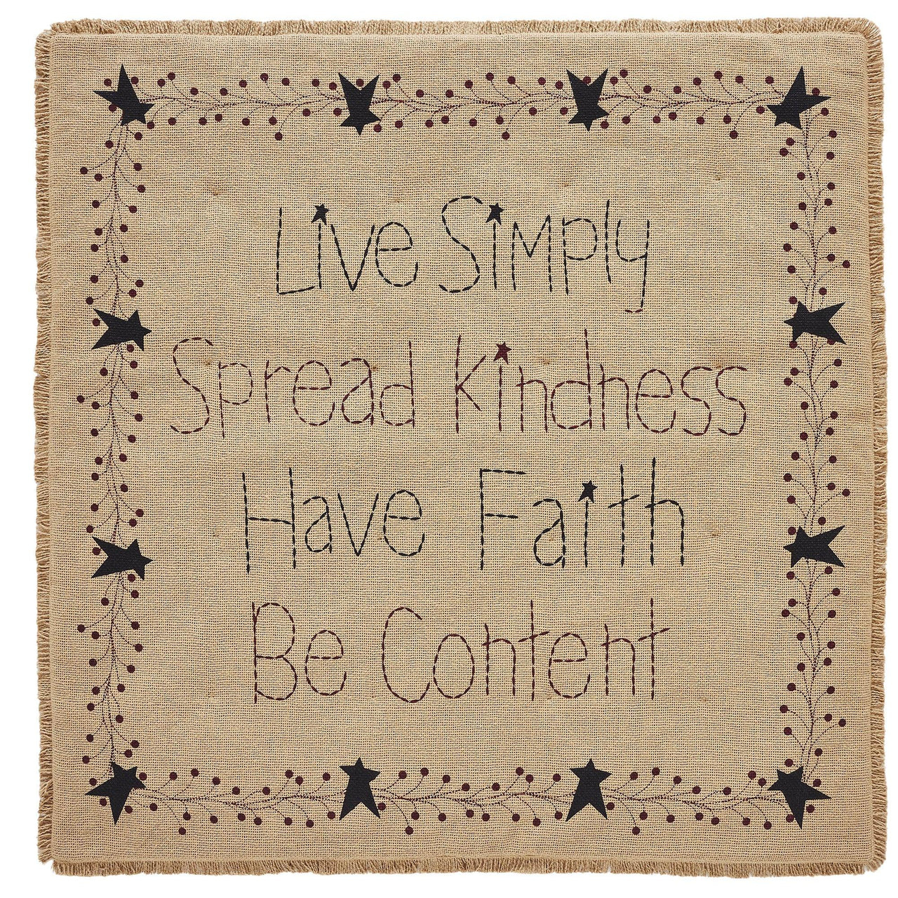 Pip Vinestar Burlap Lap Throw 32Wx32L - The Fox Decor