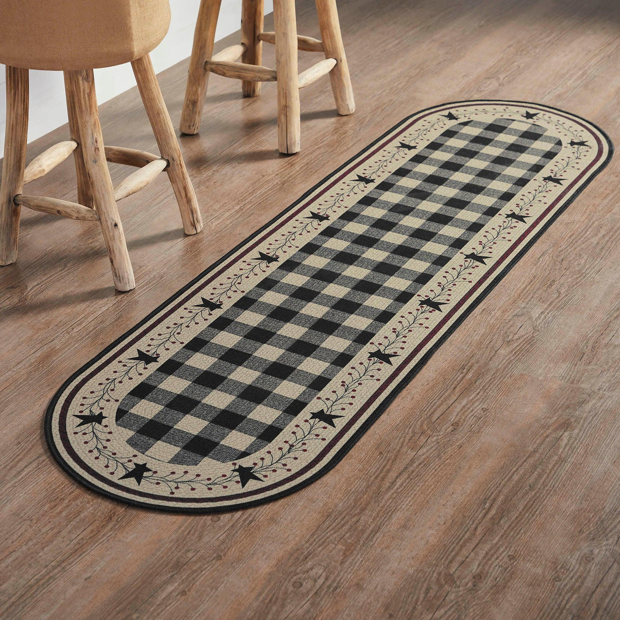 Pip Vinestar Polyester Rug/Runner Oval 22x78 - The Fox Decor
