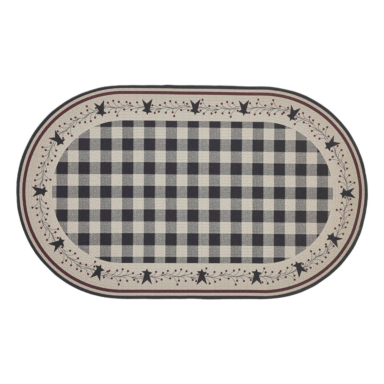 Pip Vinestar Polyester Rug Oval 36x60 - The Fox Decor