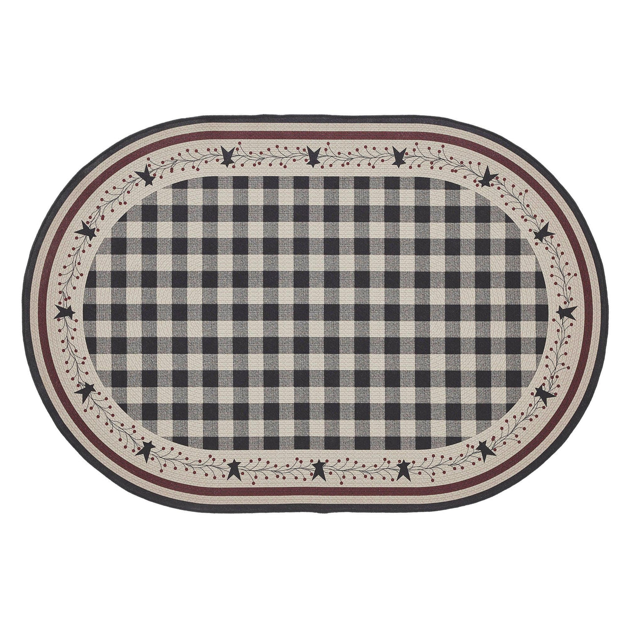 Pip Vinestar Polyester Rug Oval 48x72 - The Fox Decor