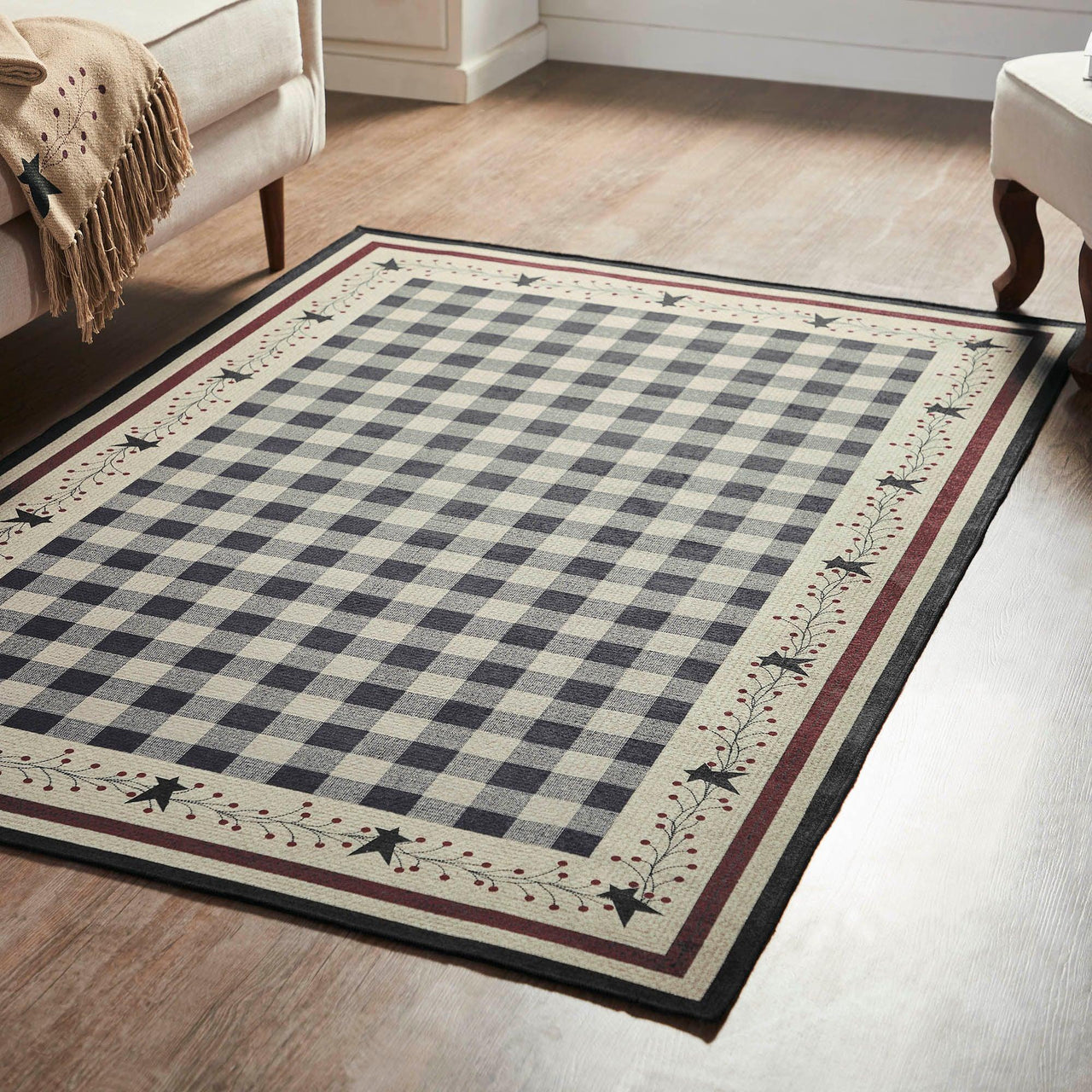 Pip Vinestar Polyester Rug Rect 48x72 - The Fox Decor