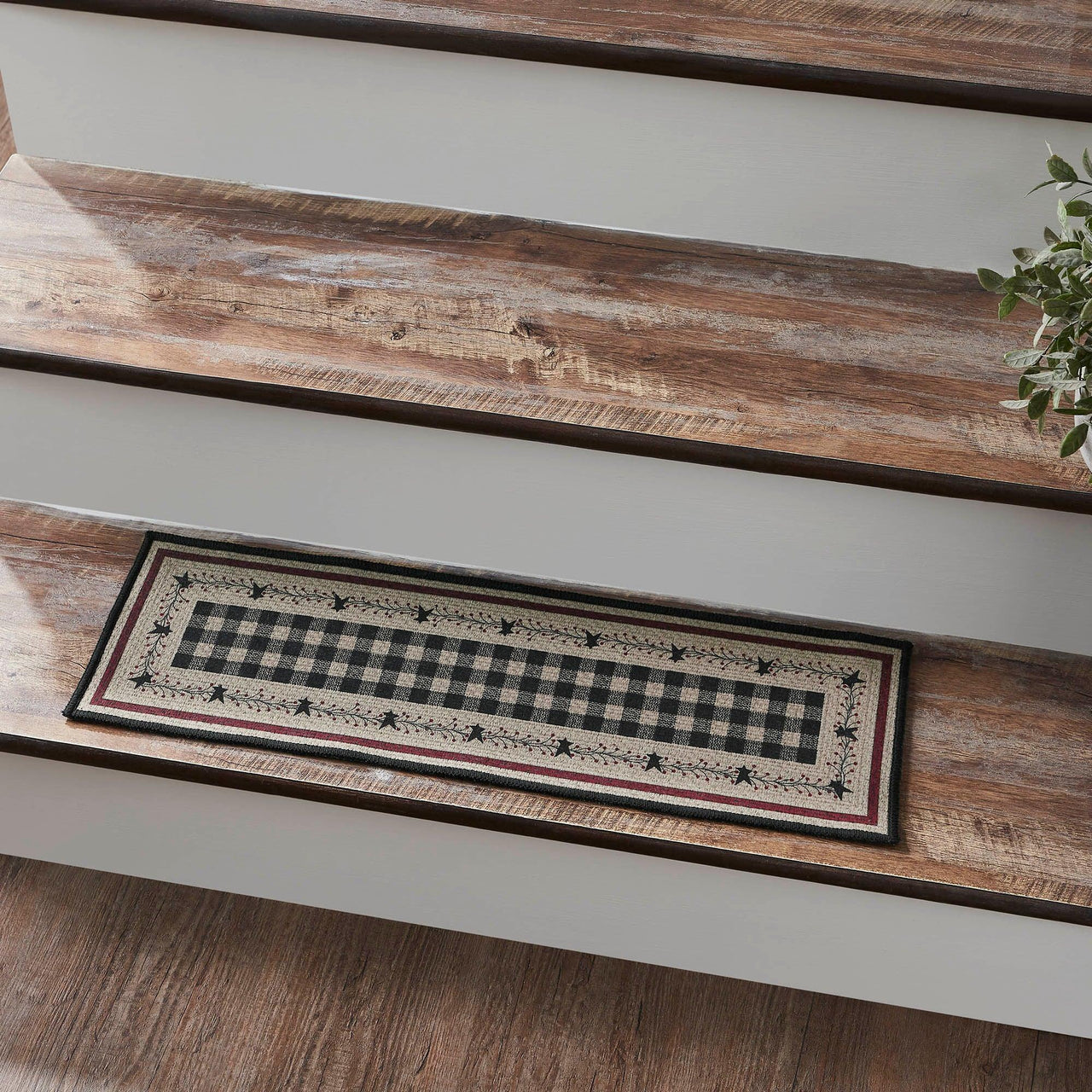 Pip Vinestar Polyester Stair Tread Rect Latex 8.5x27 - The Fox Decor