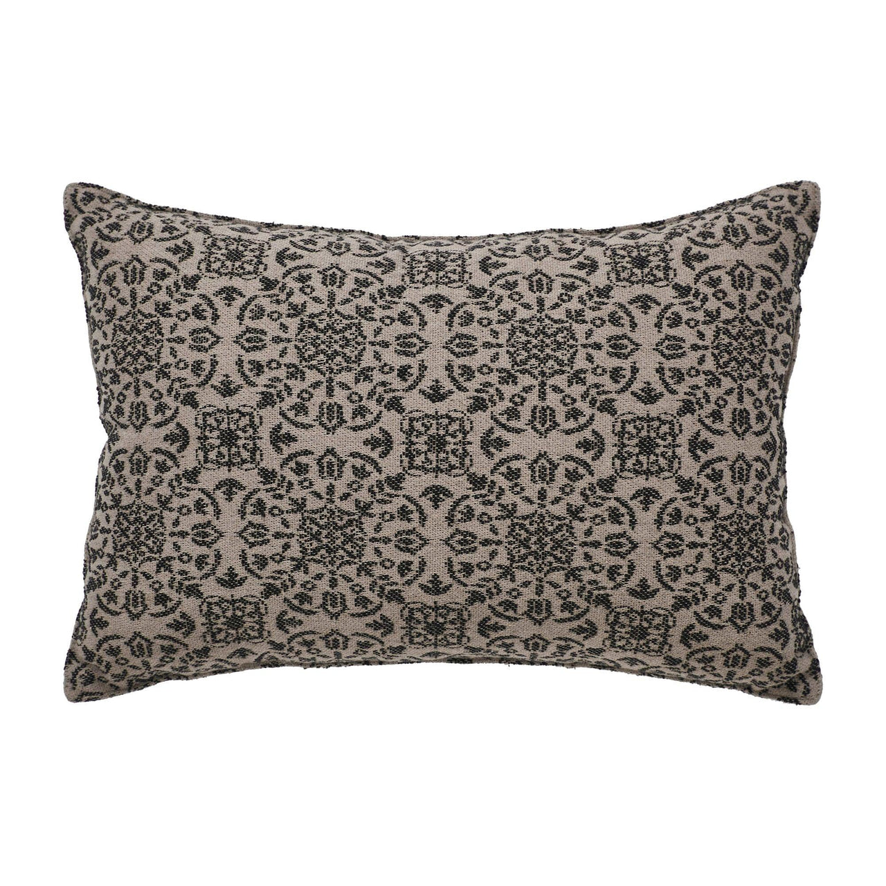 Custom House Black Tan Jacquard Blessed Pillow 9.5x14 - The Fox Decor