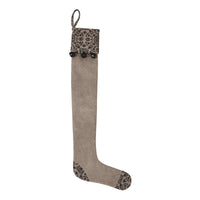 Thumbnail for Custom House Black Tan Jacquard Prim Stocking 7x19 - The Fox Decor