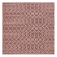 Custom House Burgundy Tan Jacquard Queen Coverlet 94Wx94L - The Fox Decor