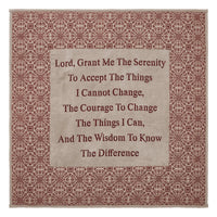 Thumbnail for Custom House Burgundy Tan Jacquard Quilted Lap Throw 34Wx34L - The Fox Decor