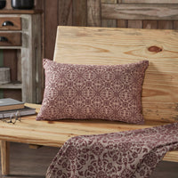 Thumbnail for Custom House Burgundy Tan Jacquard Pillow 14