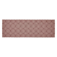 Thumbnail for Custom House Burgundy Tan Jacquard Runner 12x36 - The Fox Decor