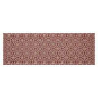 Thumbnail for Custom House Burgundy Tan Jacquard Runner 12x36 - The Fox Decor