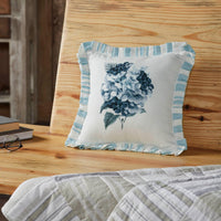 Finders Keepers Hydrangea Ruffled Pillow 12x12 - The Fox Decor