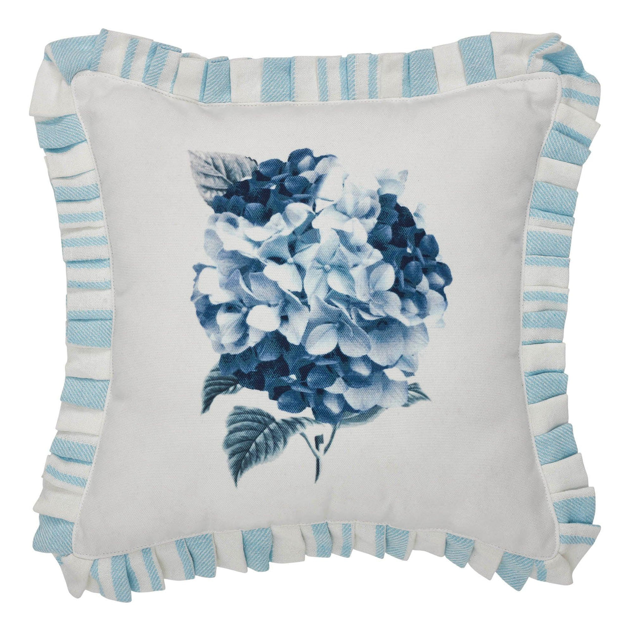 Finders Keepers Hydrangea Ruffled Pillow 12x12 - The Fox Decor