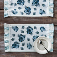Finders Keepers Hydrangea Ruffled Placemat Set of 2 13x19 - The Fox Decor