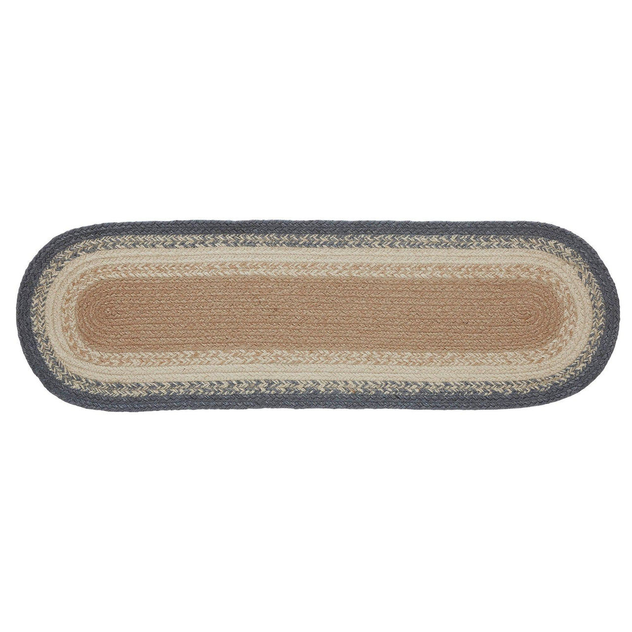 Finders Keepers Jute Stair Tread Oval Latex 8.5x27 - The Fox Decor