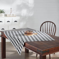 Annie Buffalo Check Black Table Topper 40x40 - The Fox Decor