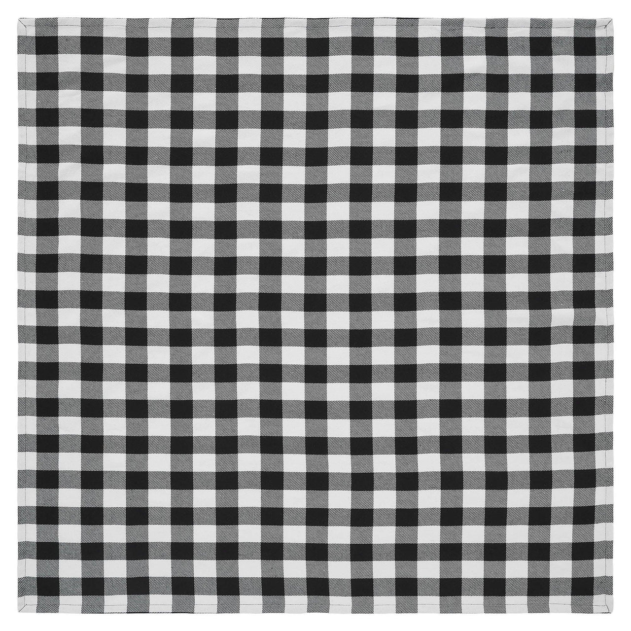 Annie Buffalo Check Black Table Topper 40x40 - The Fox Decor