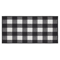 Thumbnail for Annie Buffalo Check Black Polyester Rug Rect 17x36 - The Fox Decor