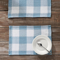 Thumbnail for Annie Buffalo Check Blue Placemat Set of 2 13x19 - The Fox Decor