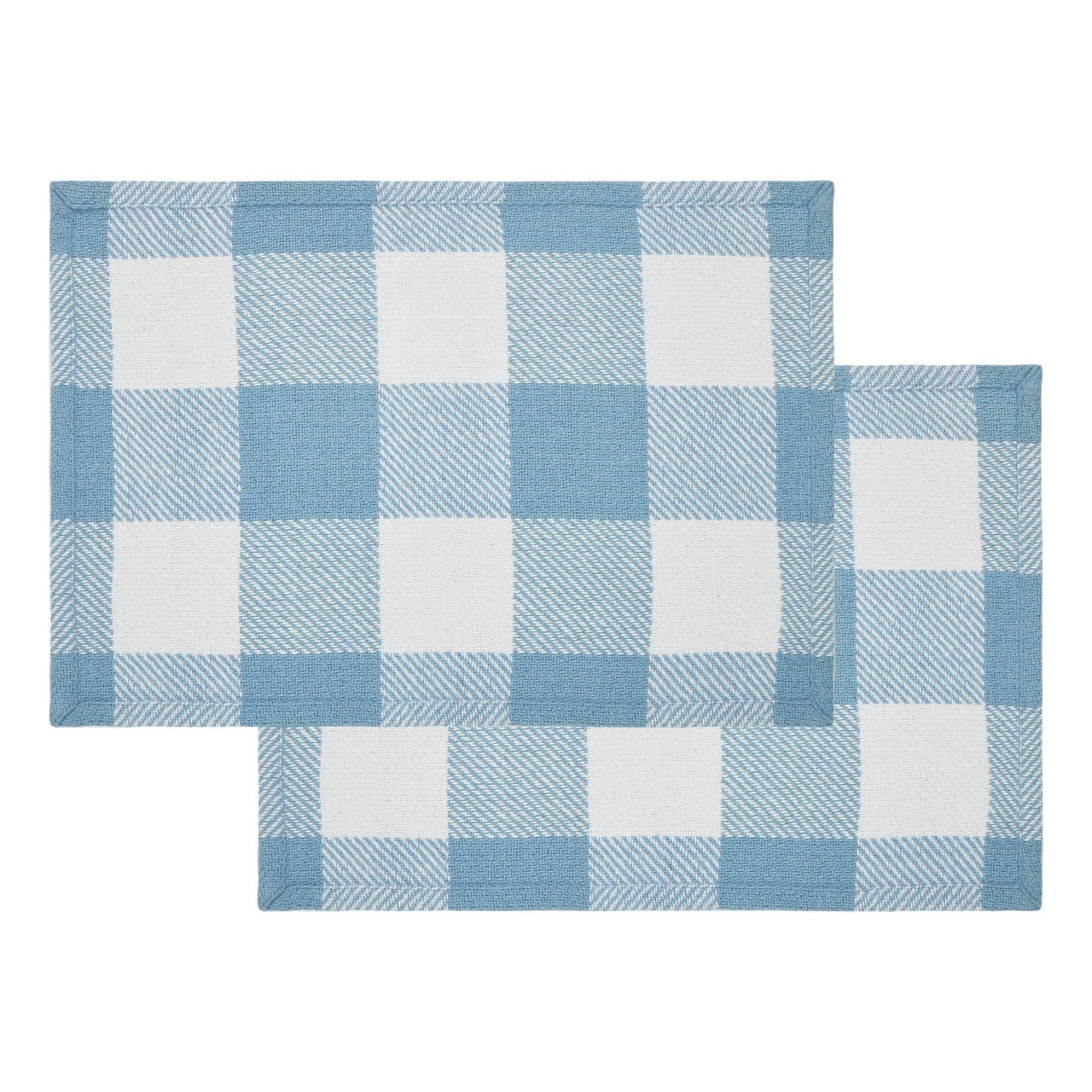 Annie Buffalo Check Blue Placemat Set of 2 13x19 - The Fox Decor