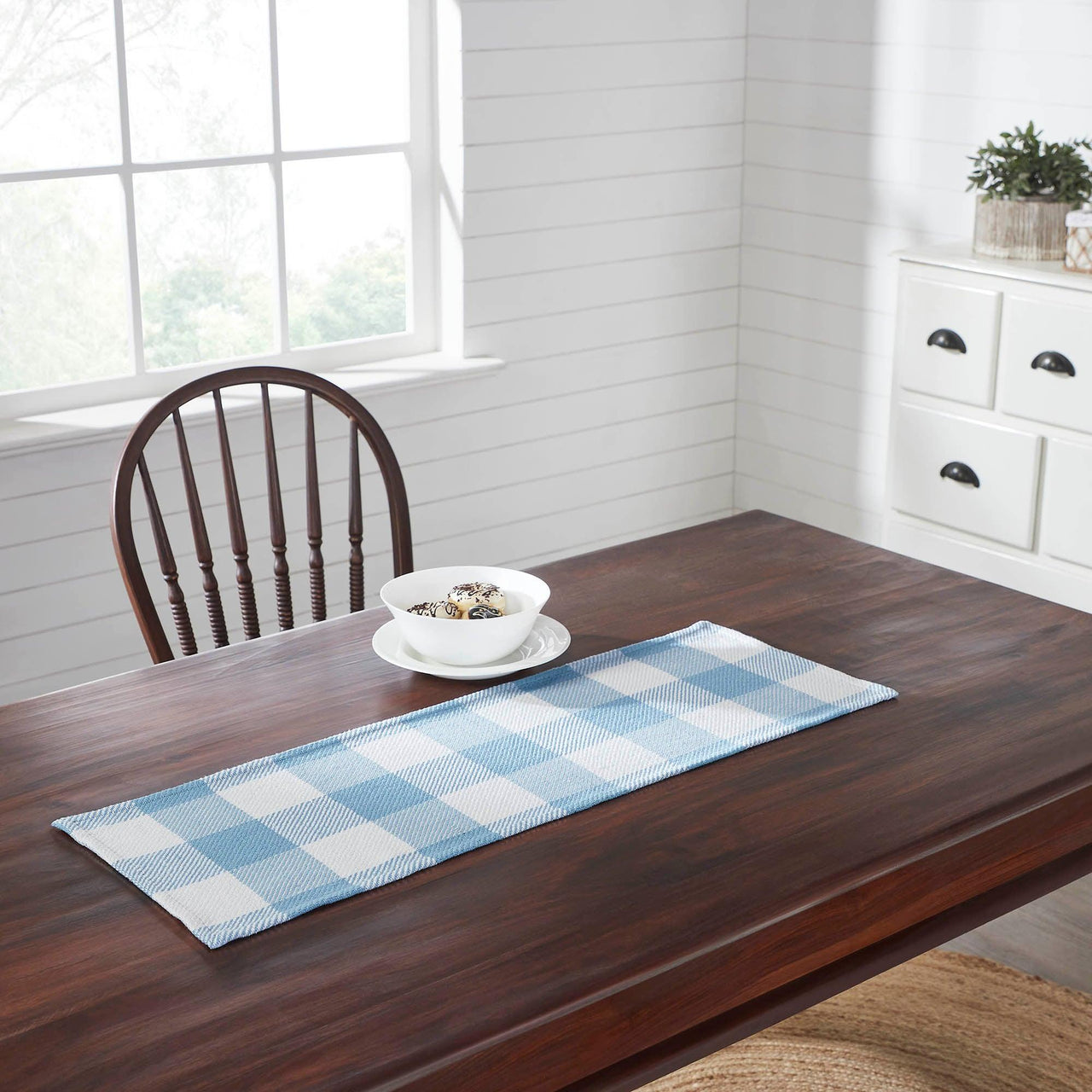 Annie Buffalo Check Blue Runner 12x36 - The Fox Decor