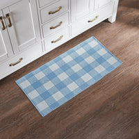 Thumbnail for Annie Buffalo Check Blue Polyester Rug Rect 17x36 - The Fox Decor
