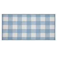 Thumbnail for Annie Buffalo Check Blue Polyester Rug Rect 17x36 - The Fox Decor