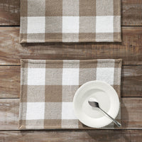 Thumbnail for Annie Buffalo Check Portabella Placemat Set of 2 13x19 - The Fox Decor