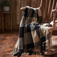Thumbnail for Black Check Woven Throw 50x60 - The Fox Decor