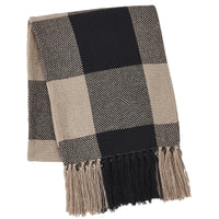 Thumbnail for Black Check Woven Throw 50x60 - The Fox Decor