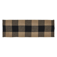 Black Check Runner 8x24 - The Fox Decor