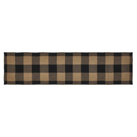 Black Check Runner 12x48 - The Fox Decor