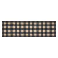 Thumbnail for Black Check Polyester Rug/Runner Rect 22x78 - The Fox Decor